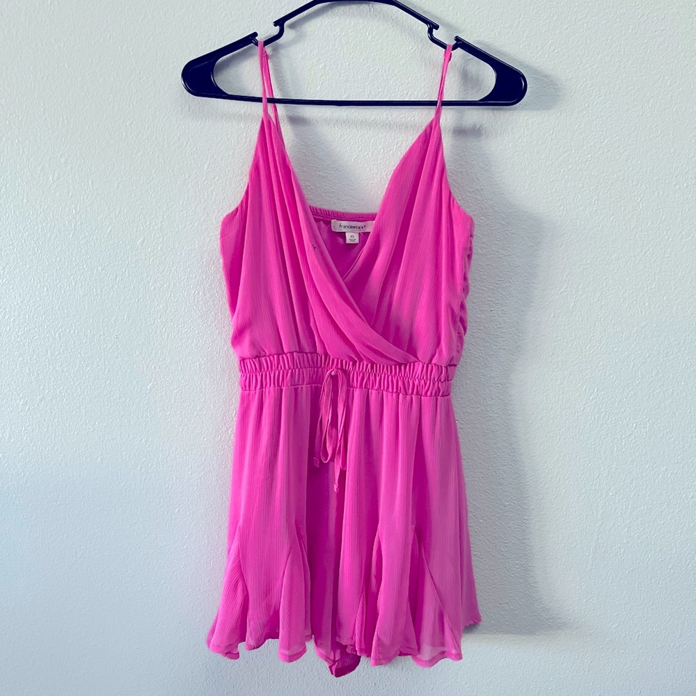 Hot pink romper